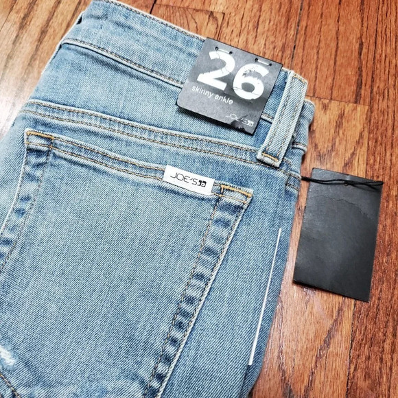 NWT Joe's Jeans Skinny Ankle Atlantic Distressed Wash 26 - Picture 3 of 6